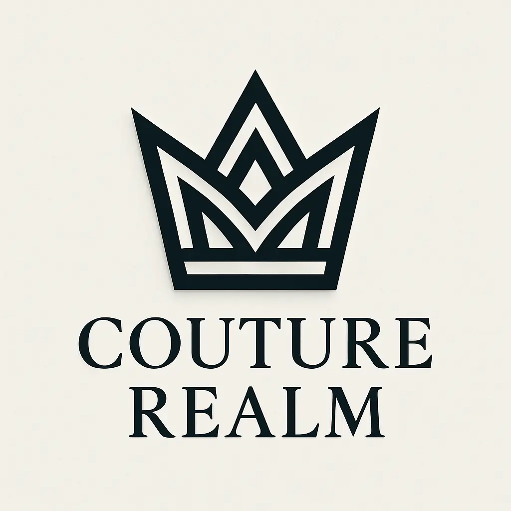 Contemporary Fashion Logo template with crown and serif text