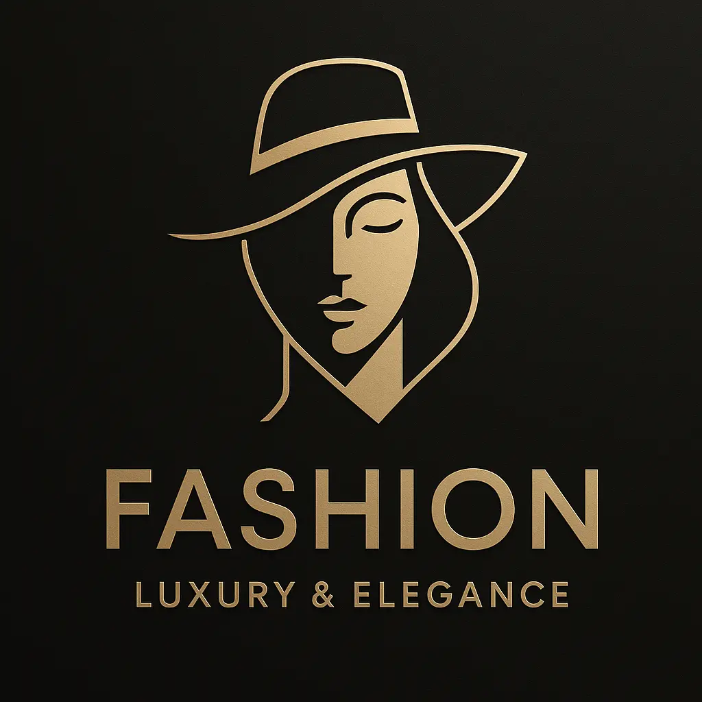Luxury minimalist Fashion Logo template with face silhouette