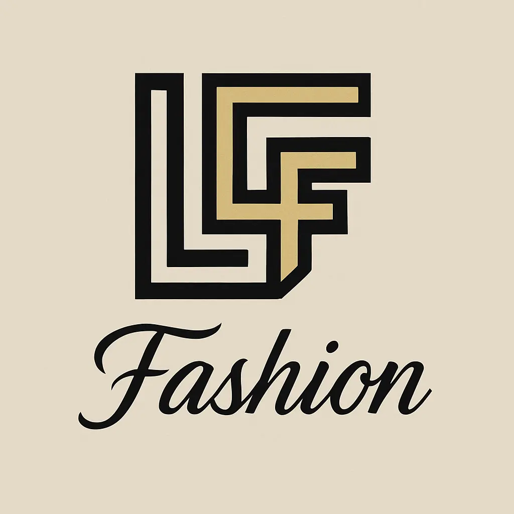 Fashion Logo template with geometric monogram and modern typography