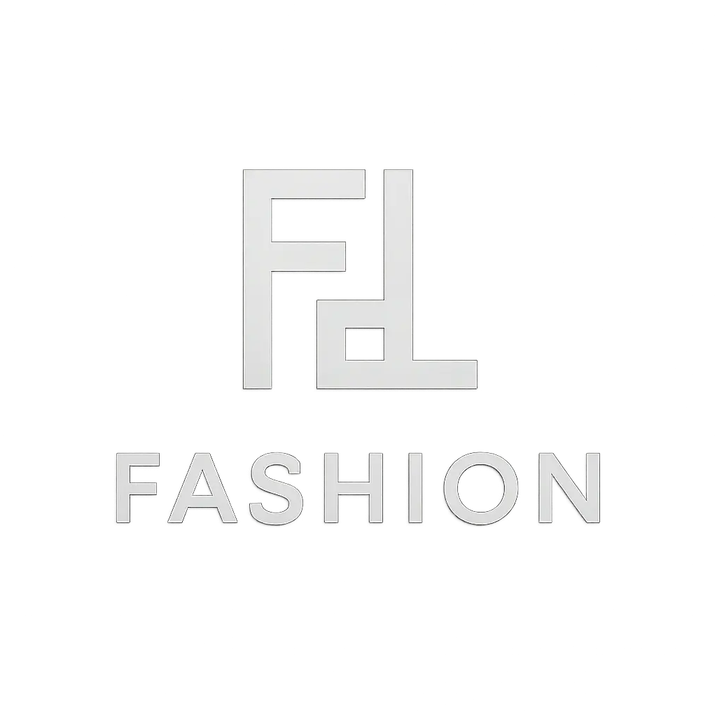 Fashion Logo template with minimalist monogram in black and white