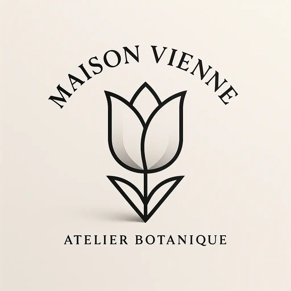 Elegant tulip-themed Fashion Logo template with serif text