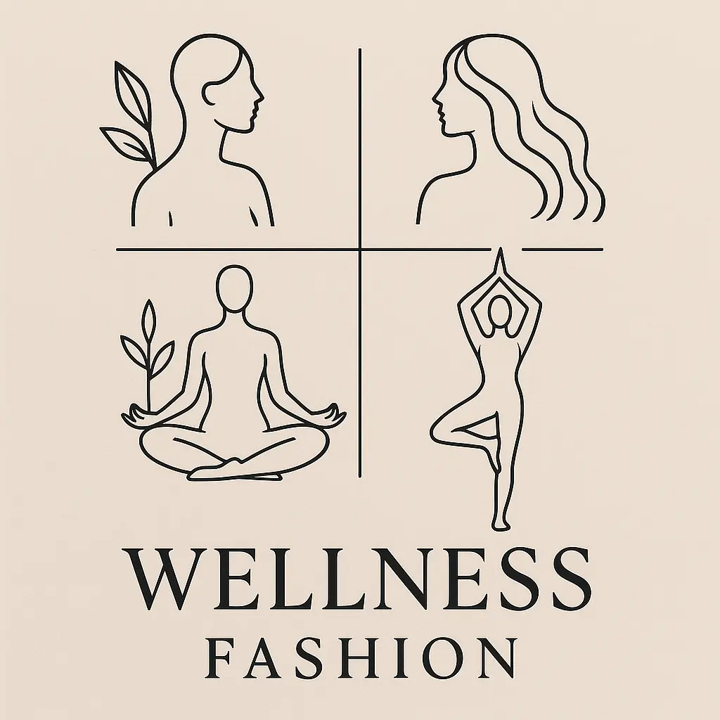 Elegant Fashion Logo template with wellness and nature motifs