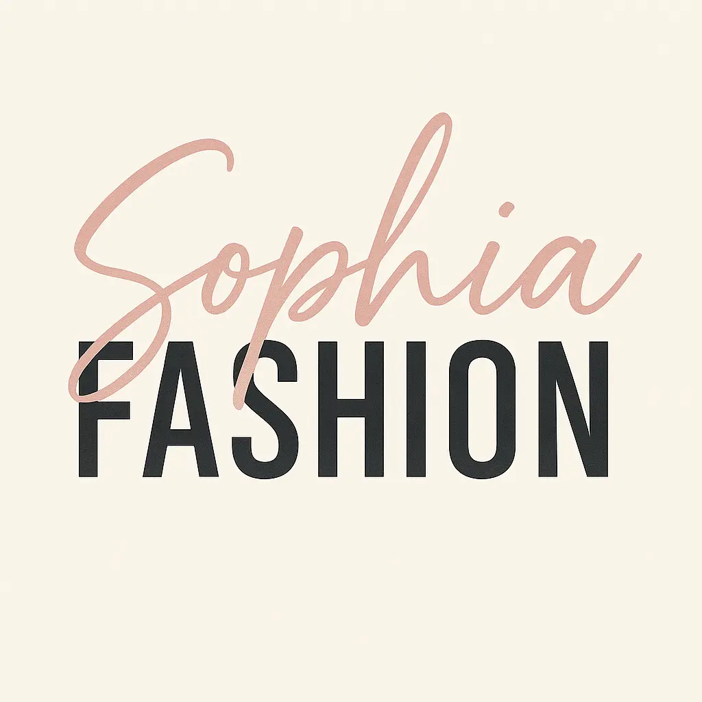 Fashion Logo template with bold pink sans-serif and script overlay