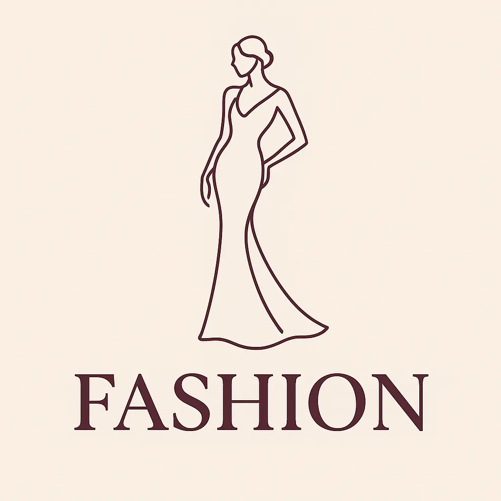 Fashion Logo template featuring minimalist woman figure and elegant typography
