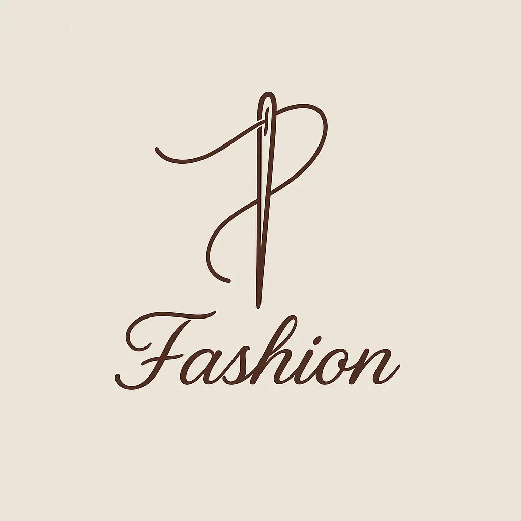 Fashion Logo template with needle and thread icon