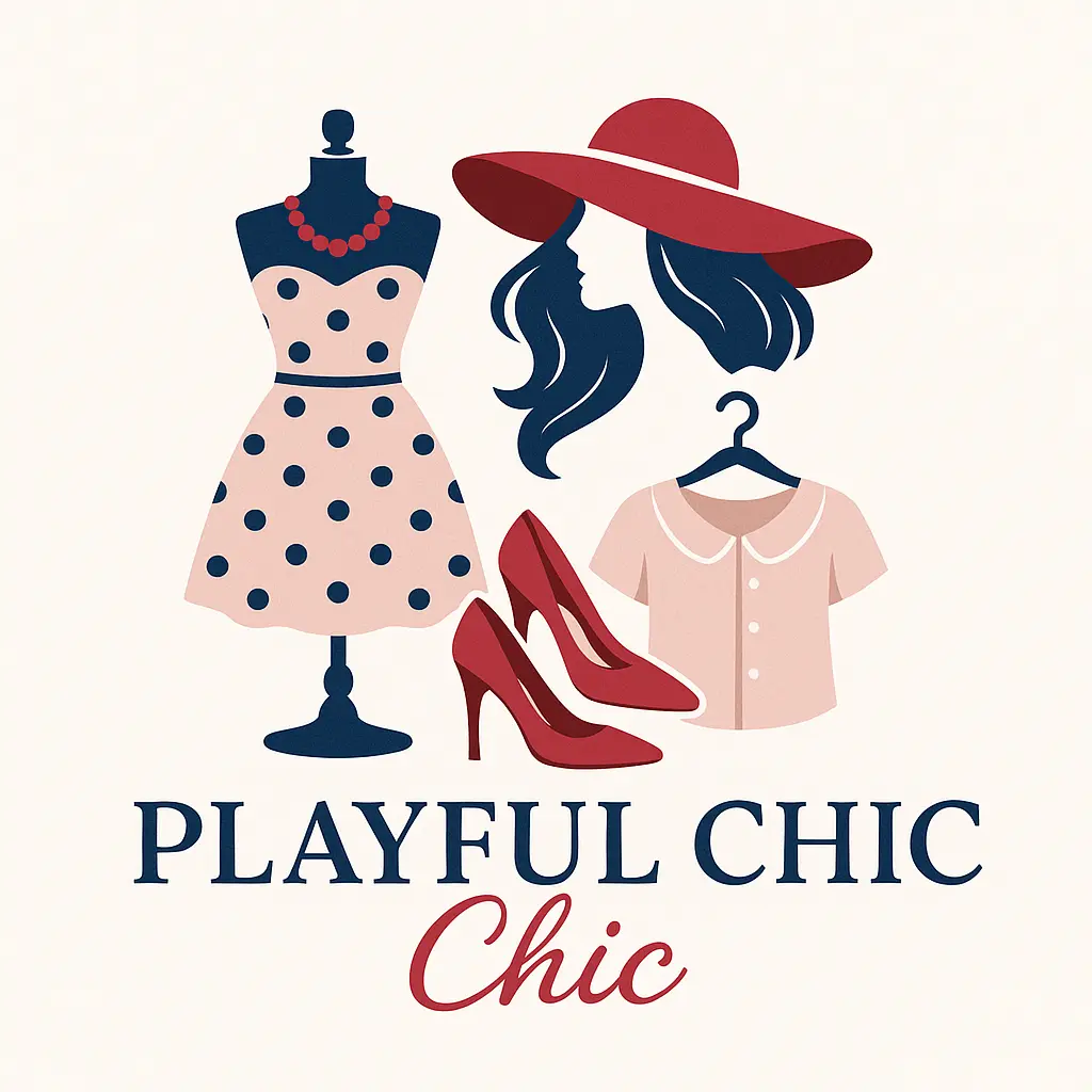 Playful Fashion Logo template with boutique icons and chic style