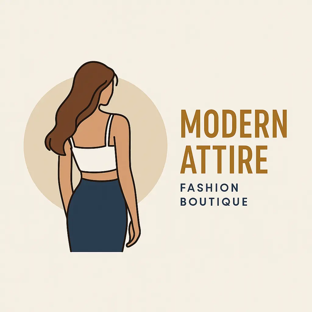 Fashion Logo template with minimalist woman figure and bold text