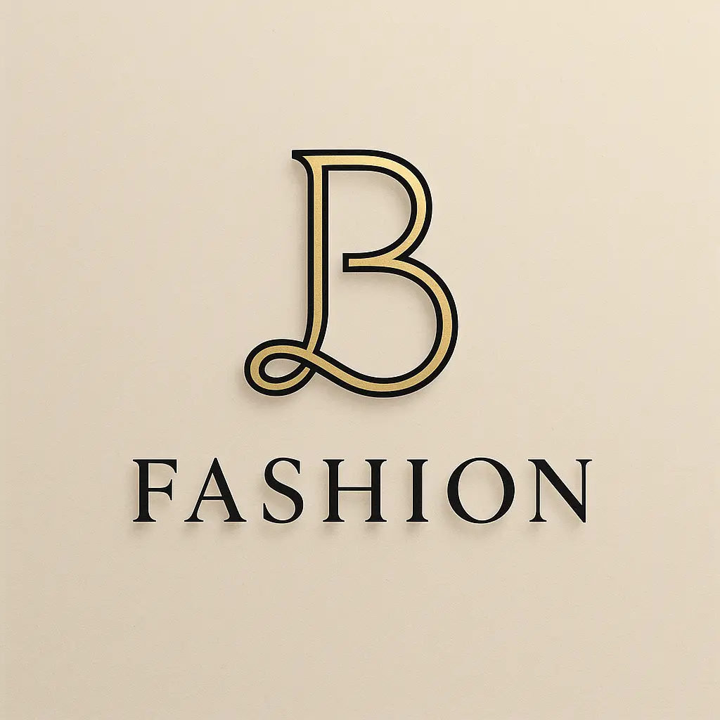 Luxury fashion logo template with abstract monogram in black and gold
