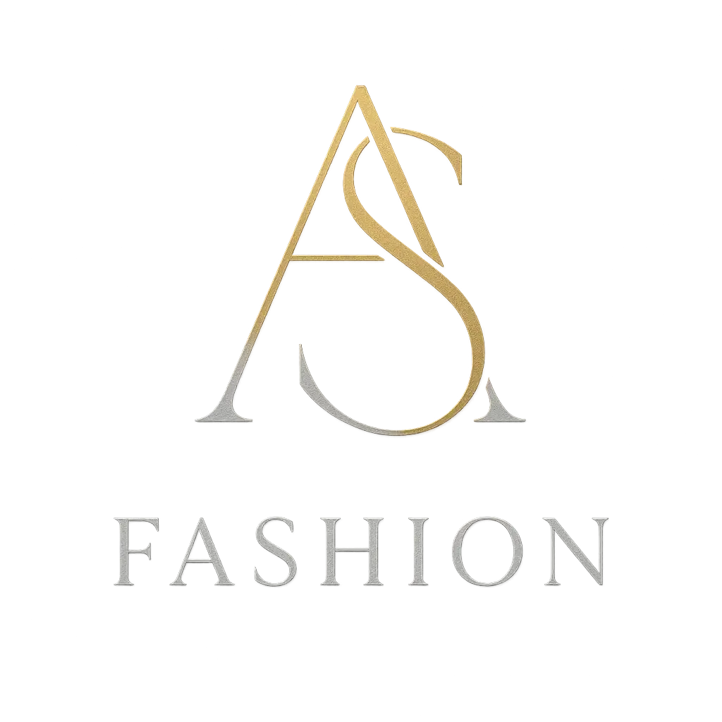 Elegant fashion logo template with intertwined A and S monogram