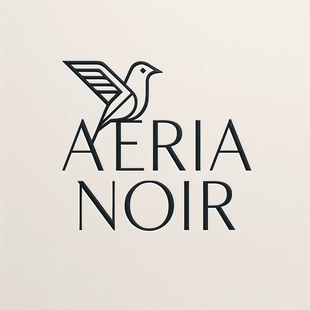 Contemporary Fashion Logo template with geometric bird and bold text