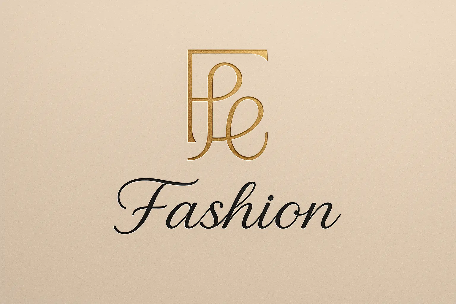 Minimalist Fashion Logo template with elegant serif typography
