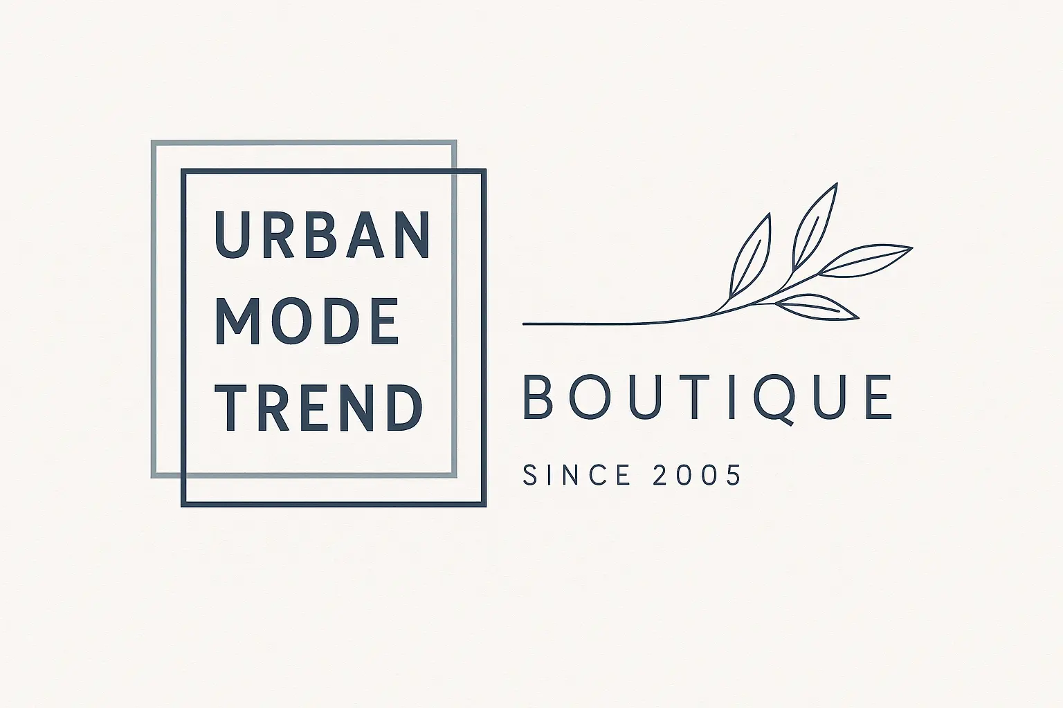Fashion Logo template with Art Deco face and elegant text