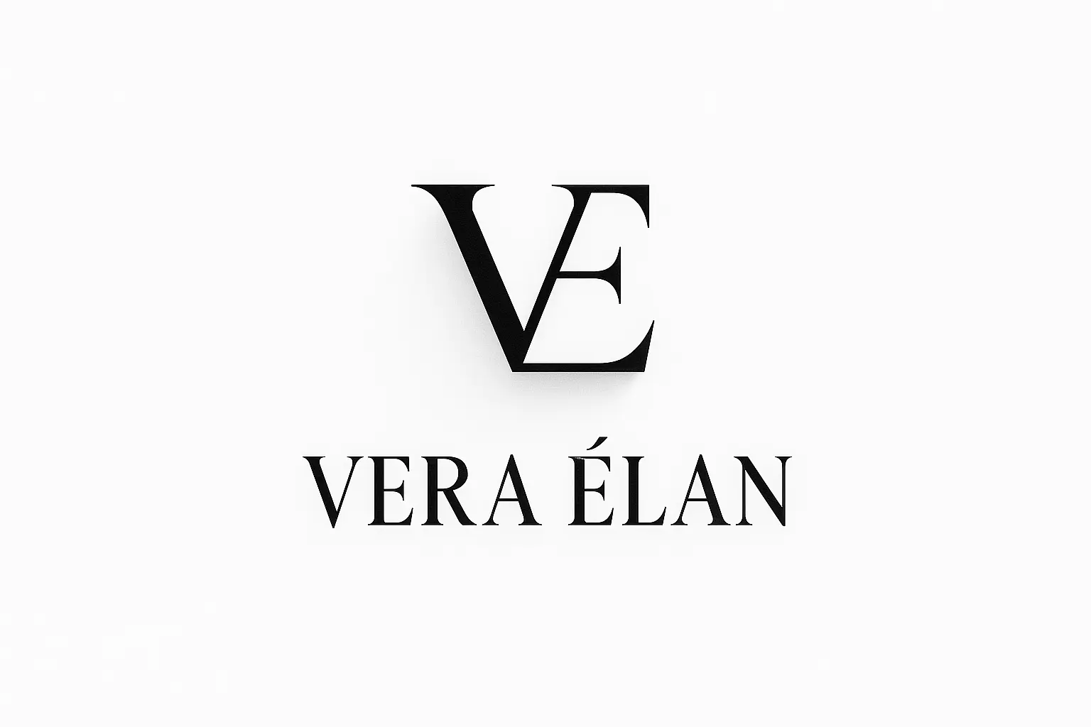 Fashion Logo template with glitch-text and bold sans-serif style