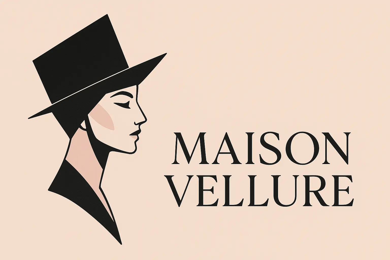 Elegant Fashion Logo template with gown and stitched oval