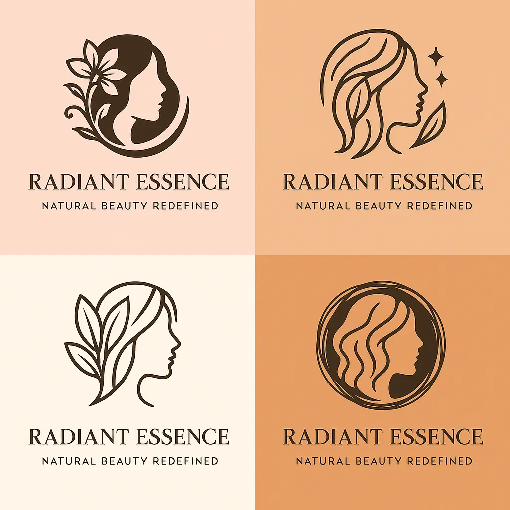 Elegant Beauty Logo template with floral and feminine motifs