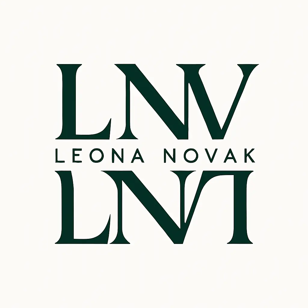 Beauty Logo template with mirrored bold acronym and modern typography