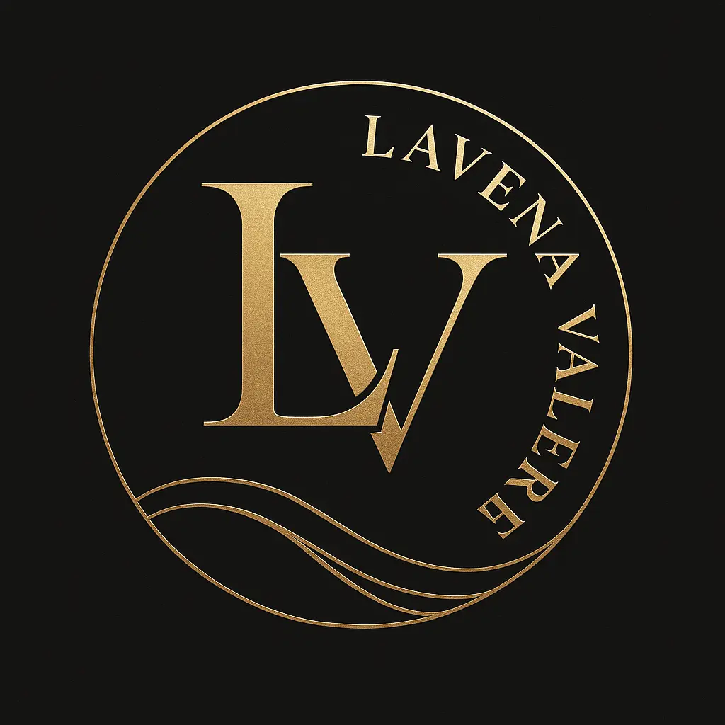 Luxury Beauty Logo template with gold initials in a circle