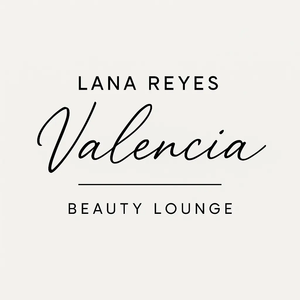 Beauty Logo template with cursive signature and minimalist layout