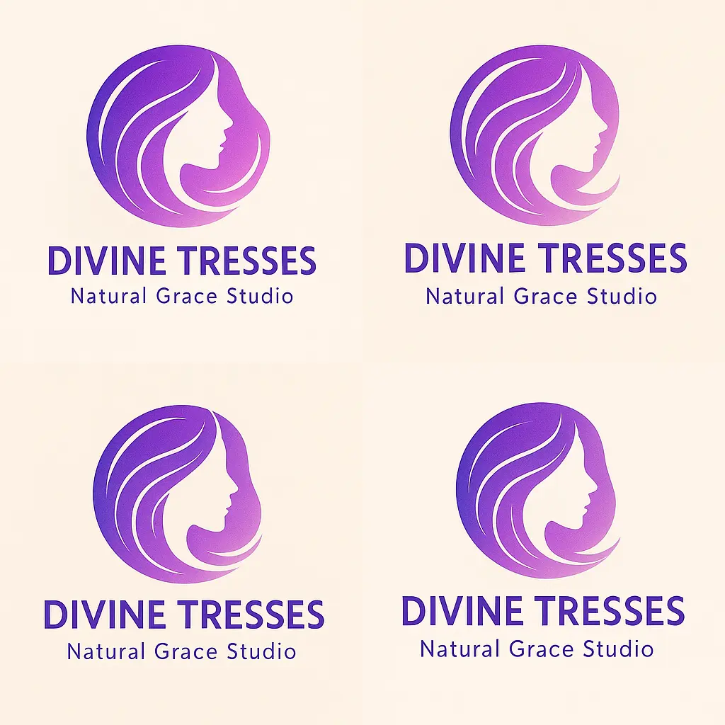 Modern Beauty Logo template with abstract female profile