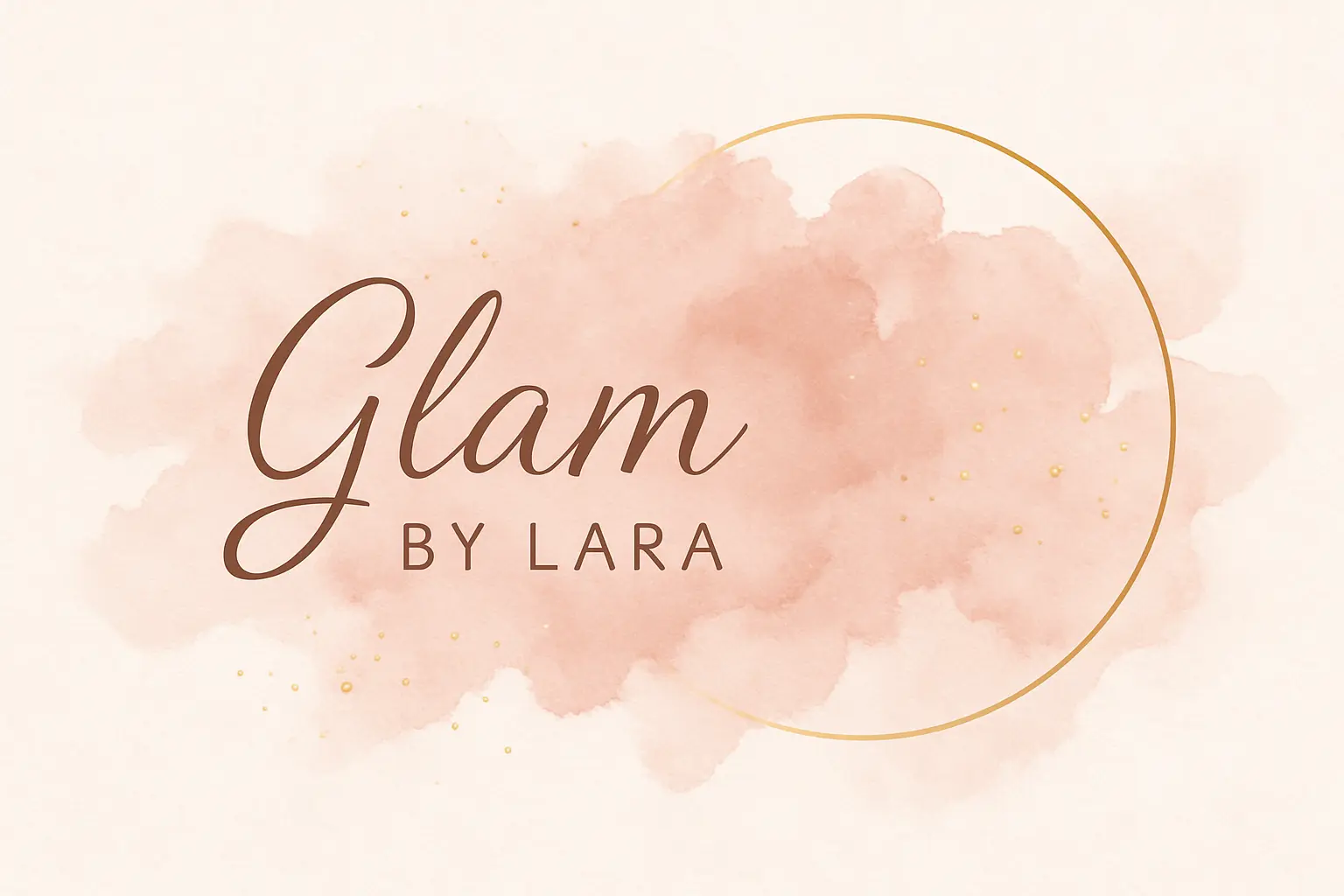 Beauty Logo template with bold 'glow' typography and star accent