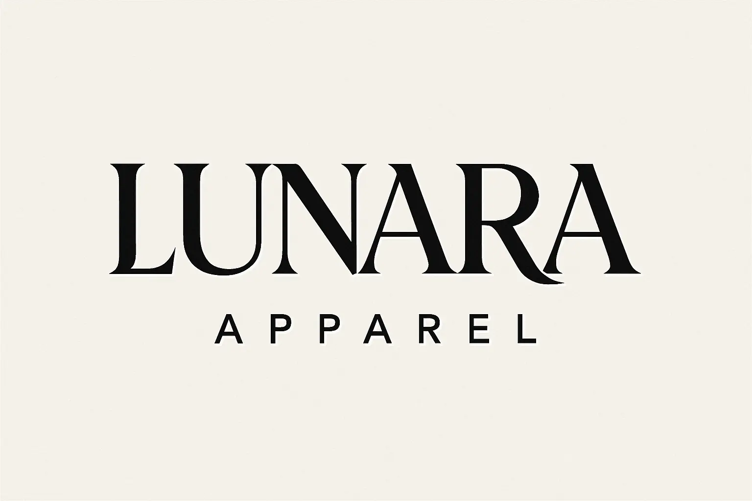Beauty Logo template with mirrored bold acronym and modern typography
