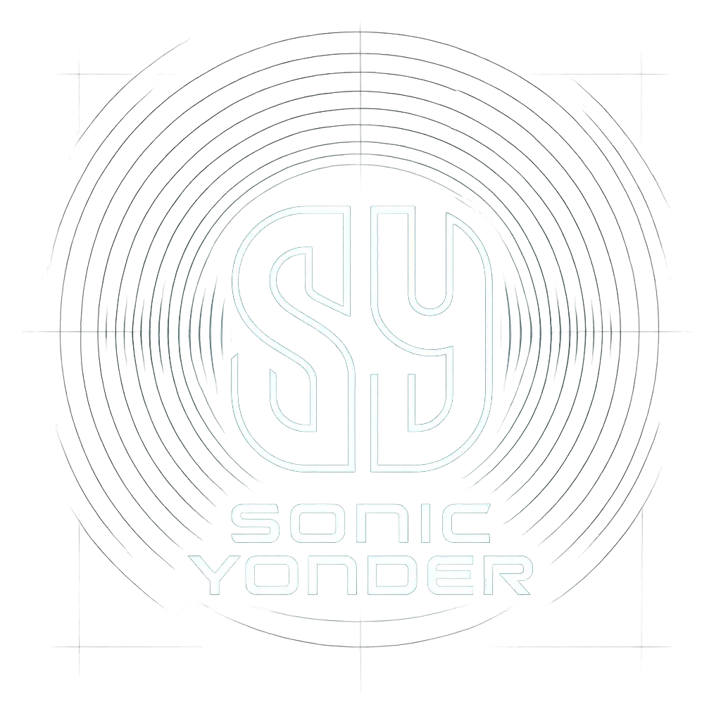 Minimalist DJ Logo template with stylized 'SY' monogram