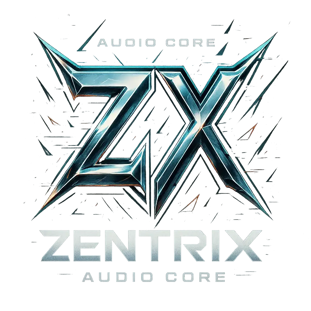 Edgy DJ Logo template with mirrored ZX monogram