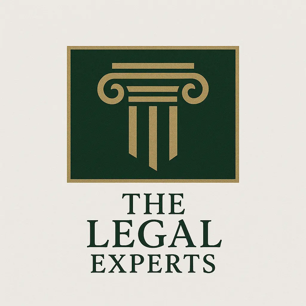 Attorney / Law Logo template with pillar, serif typography, and neutral color palette