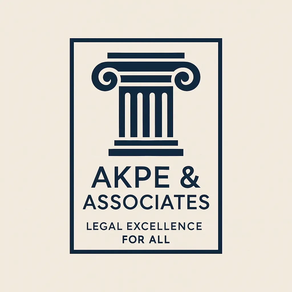Attorney / Law Logo template with column and modern typography