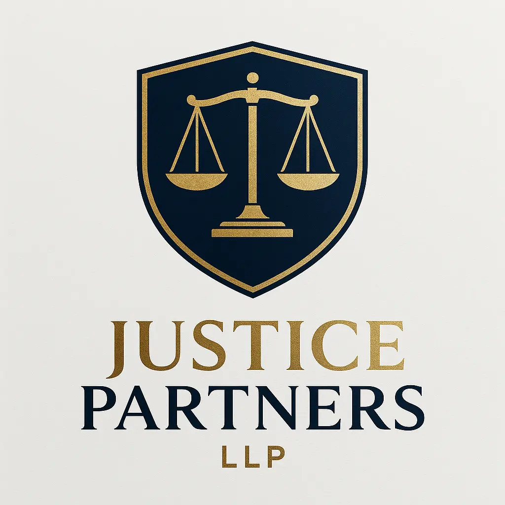 Attorney / Law Logo template with scales of justice on a shield
