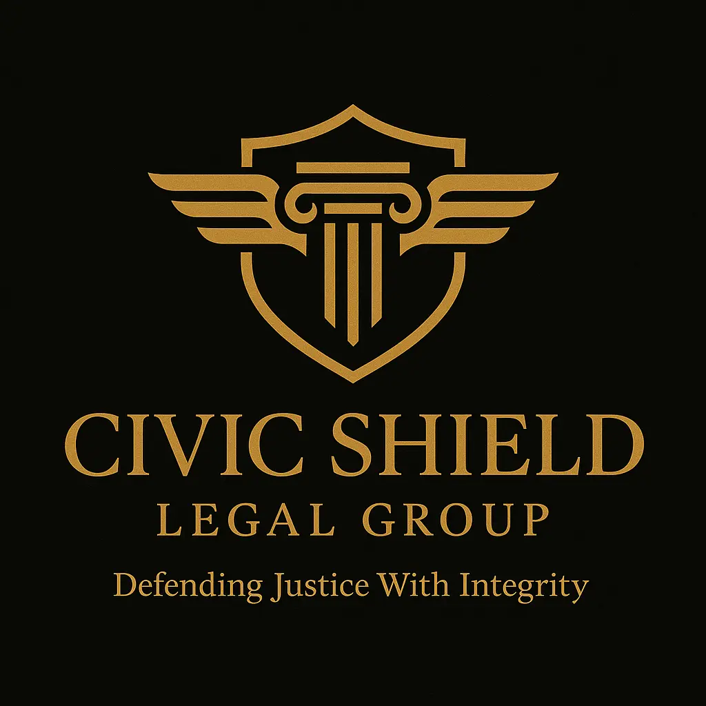 Minimalist Attorney / Law Logo template with pillar and wings