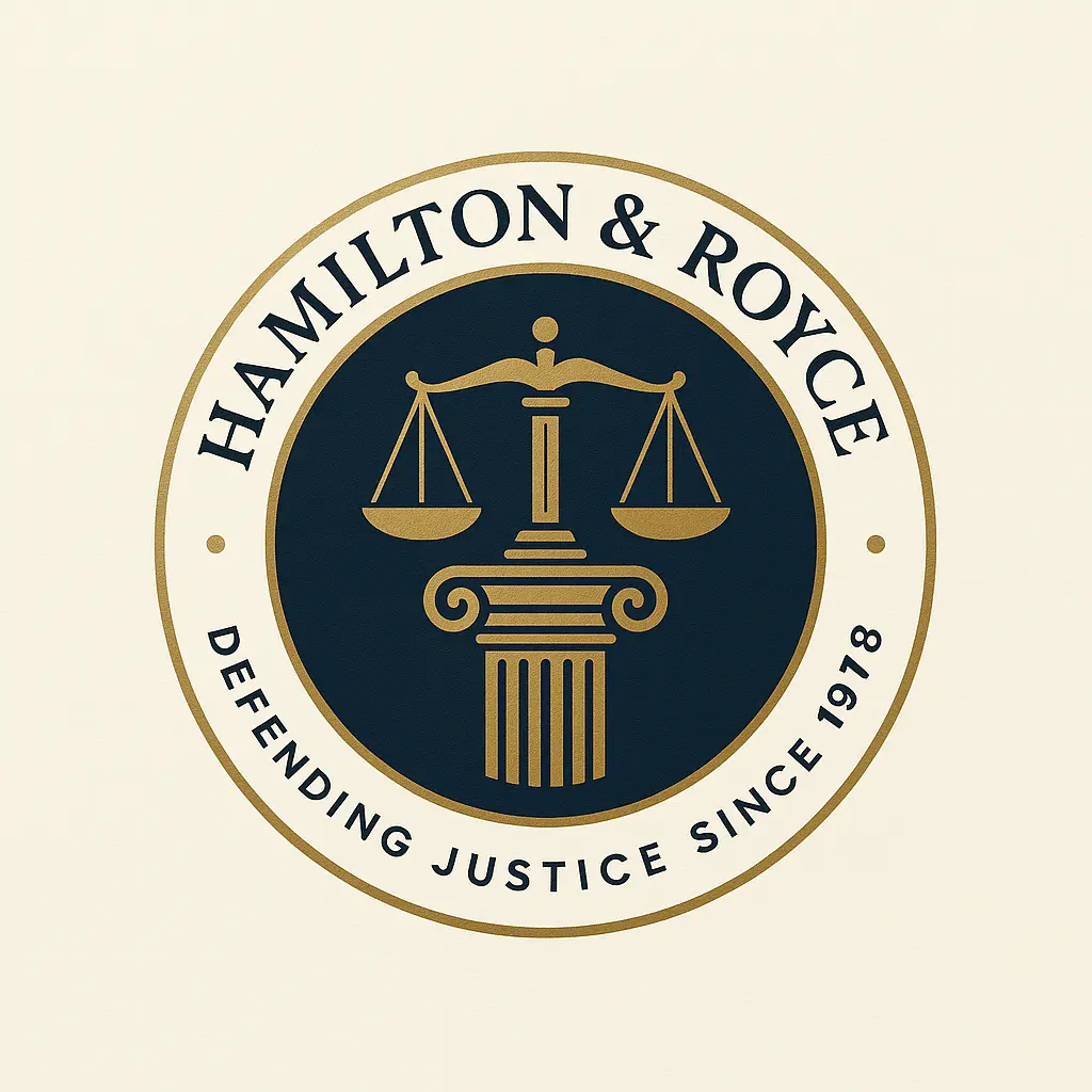 Classic Attorney / Law Logo template with gold scales and serif text