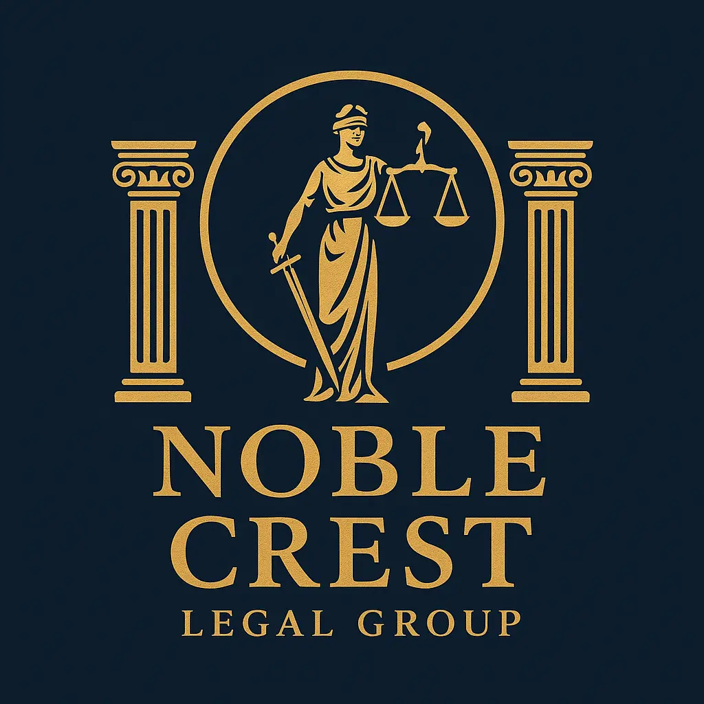 Classic Attorney / Law Logo template with scales and pillar icons