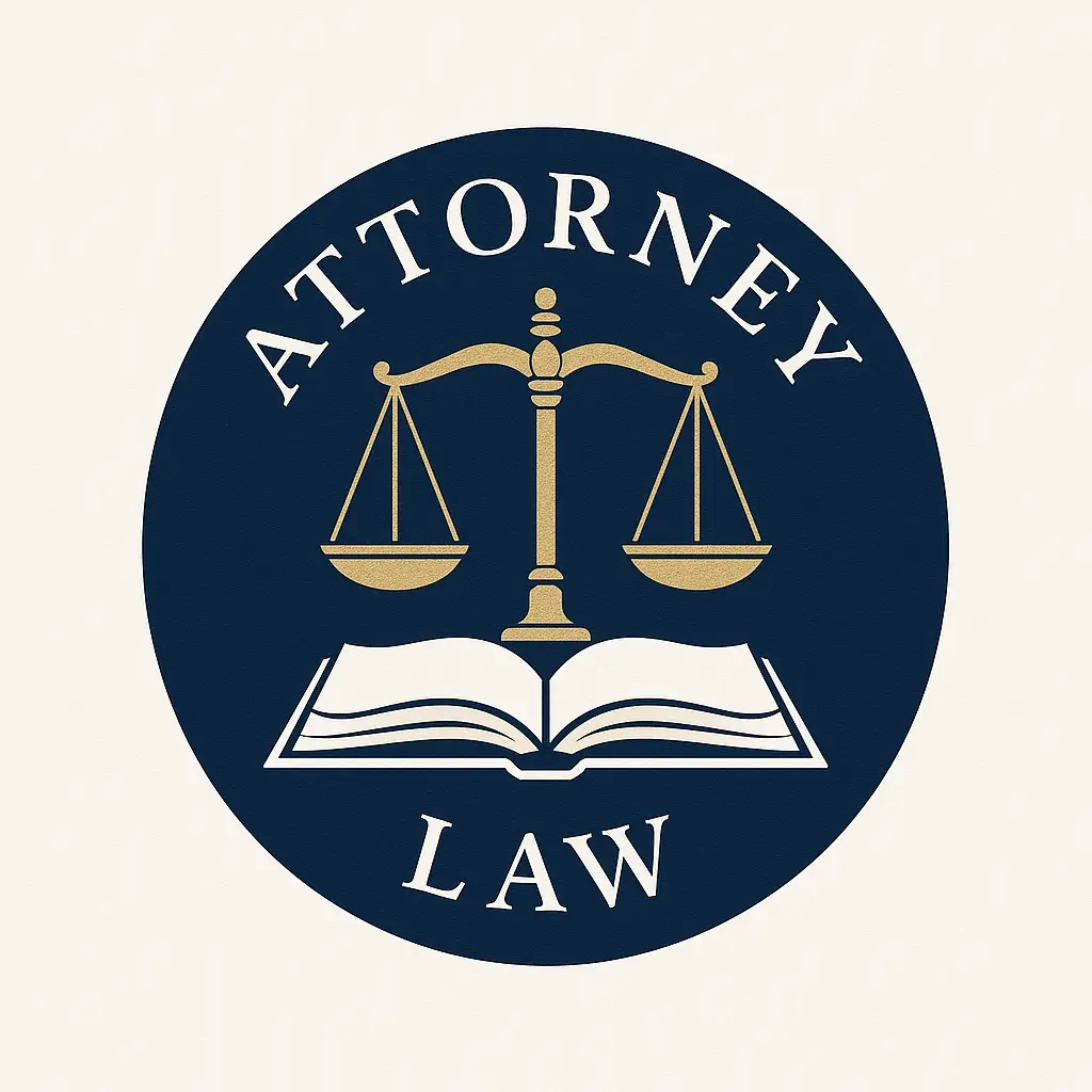 Attorney / Law Logo template with scales of justice and open book