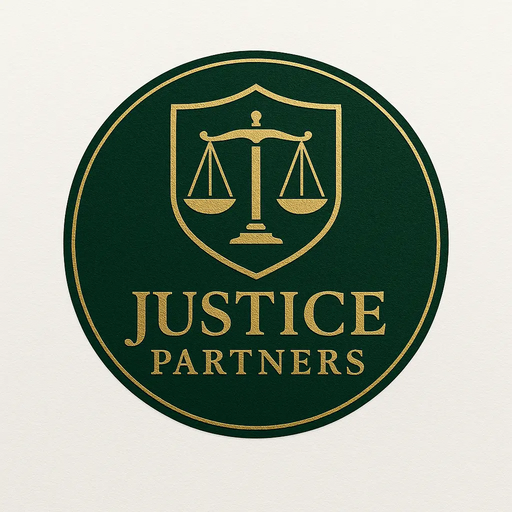Attorney / Law Logo template with scales of justice and shield