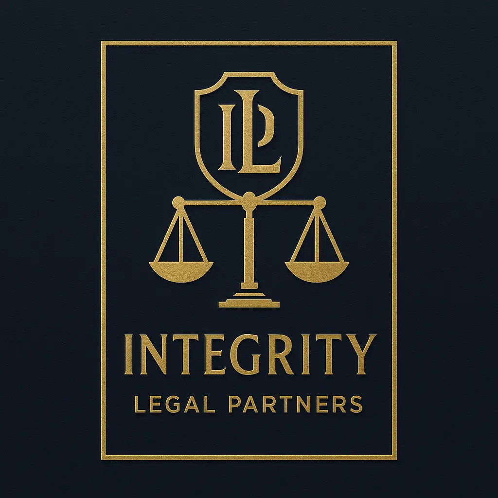 Attorney / Law Logo template with abstract initials and luxury colors