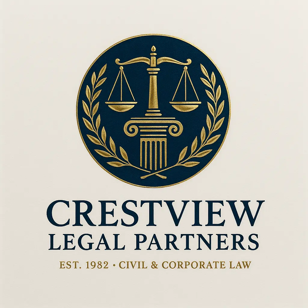 Elegant Attorney / Law Logo template with scale and laurel