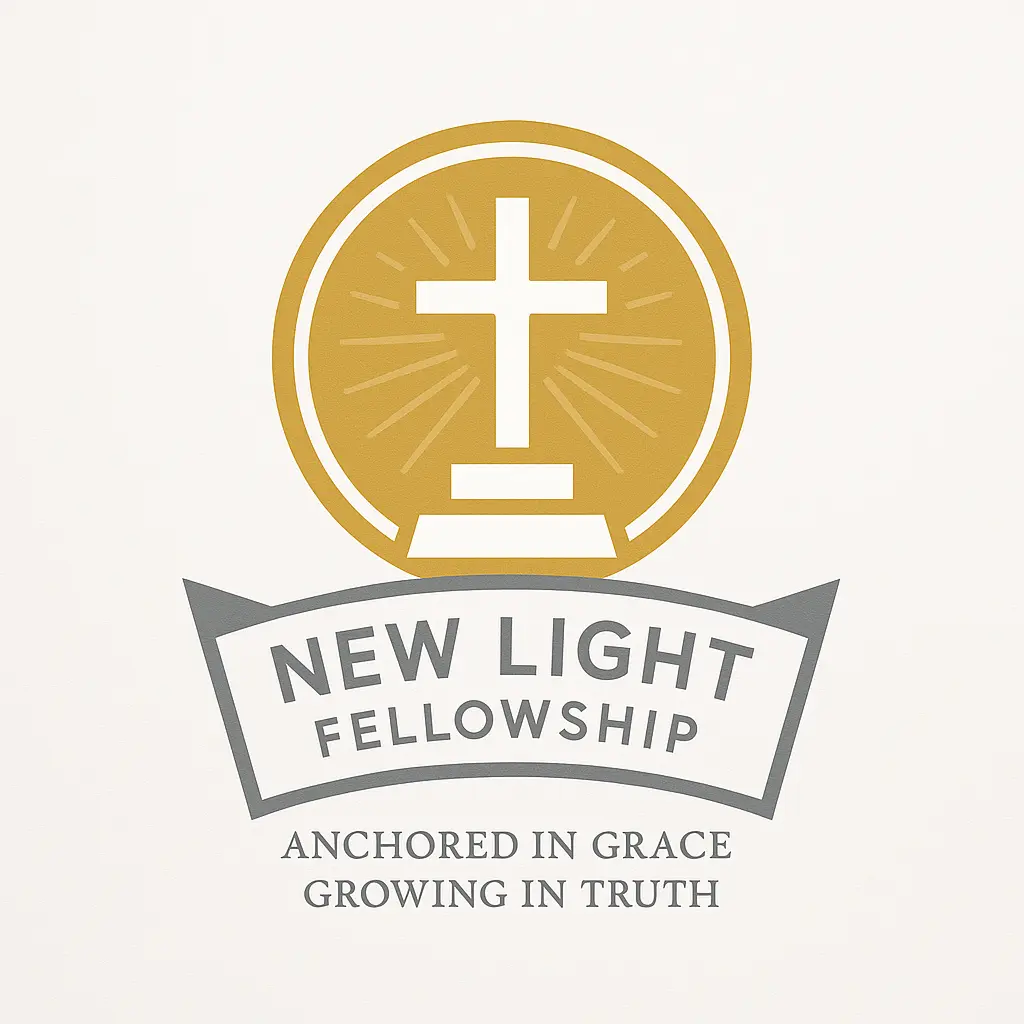 Minimalist spiritual Church Logo template with radiant cross