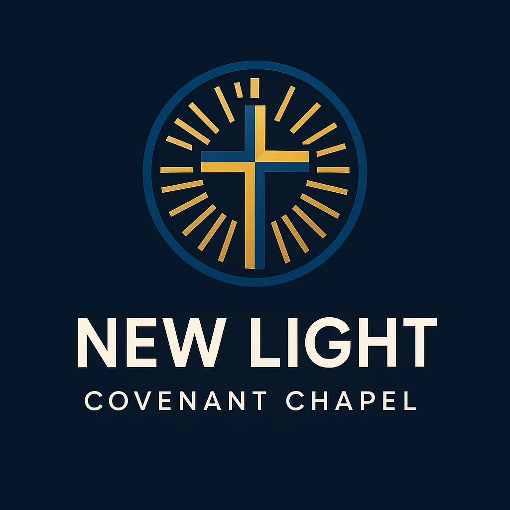 Contemporary Church Logo template with cross and radiant burst