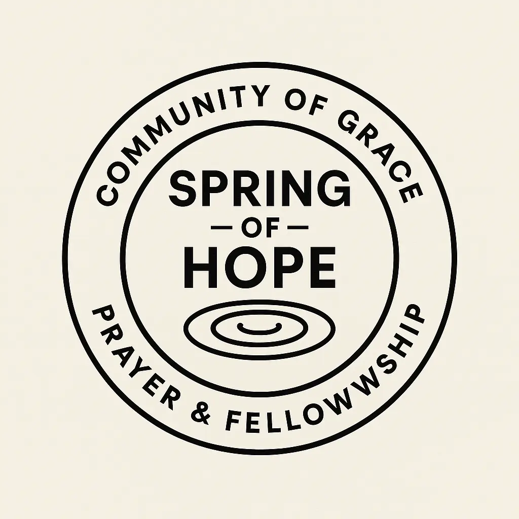 Minimalist Church Logo template with circular badge and bold text