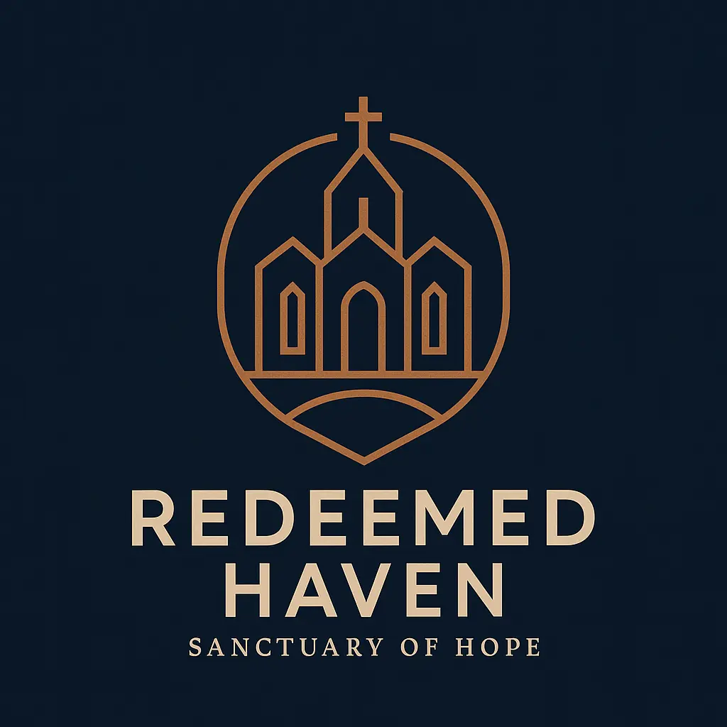 Modern Church Logo template with steeple and cross