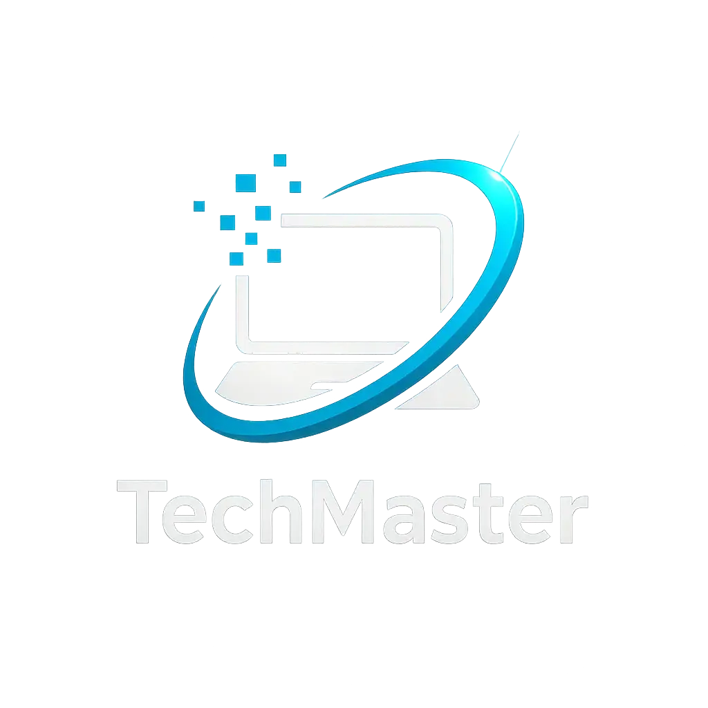 Computer Logo template with laptop and dynamic swoosh