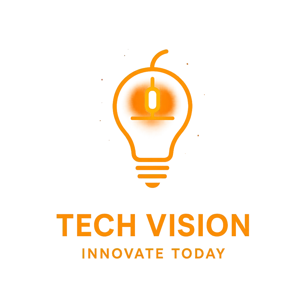 Innovative light bulb computer logo template