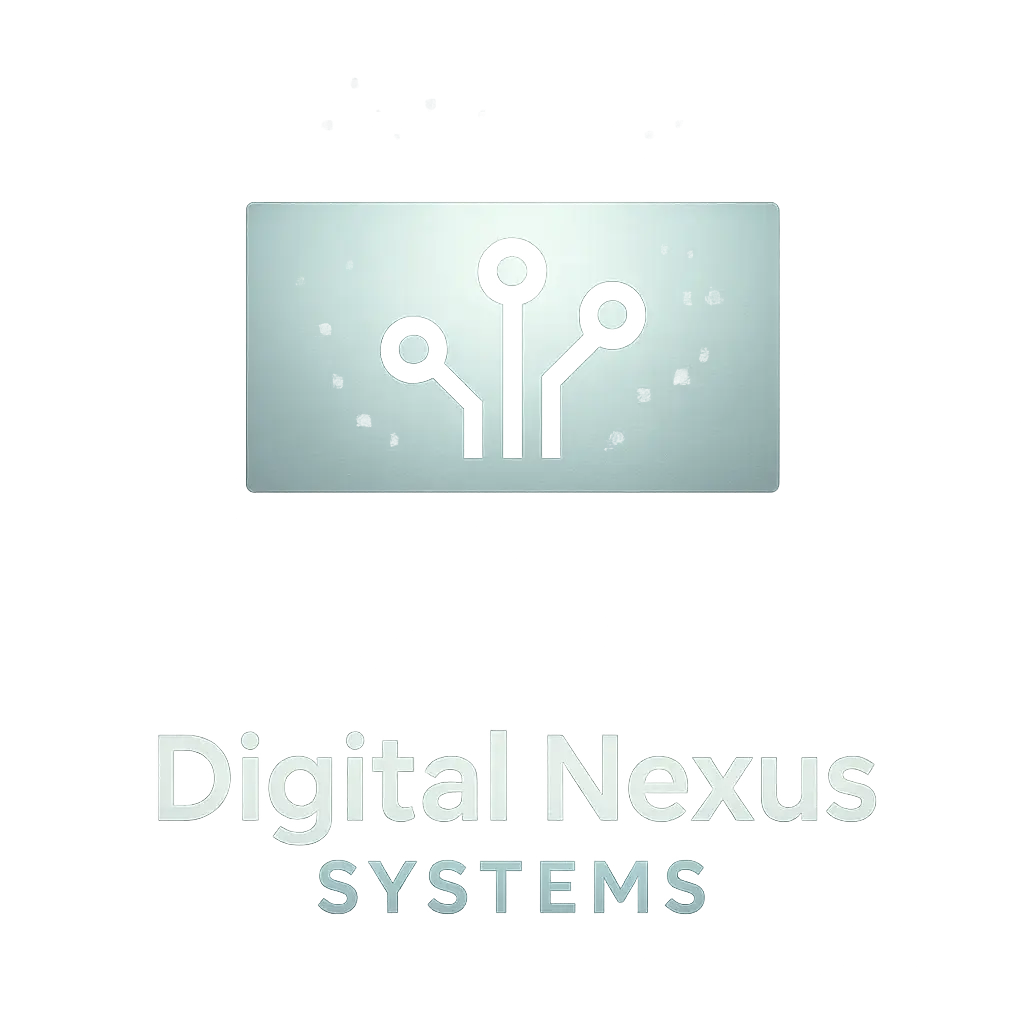 Computer Logo template with circuit board on screen