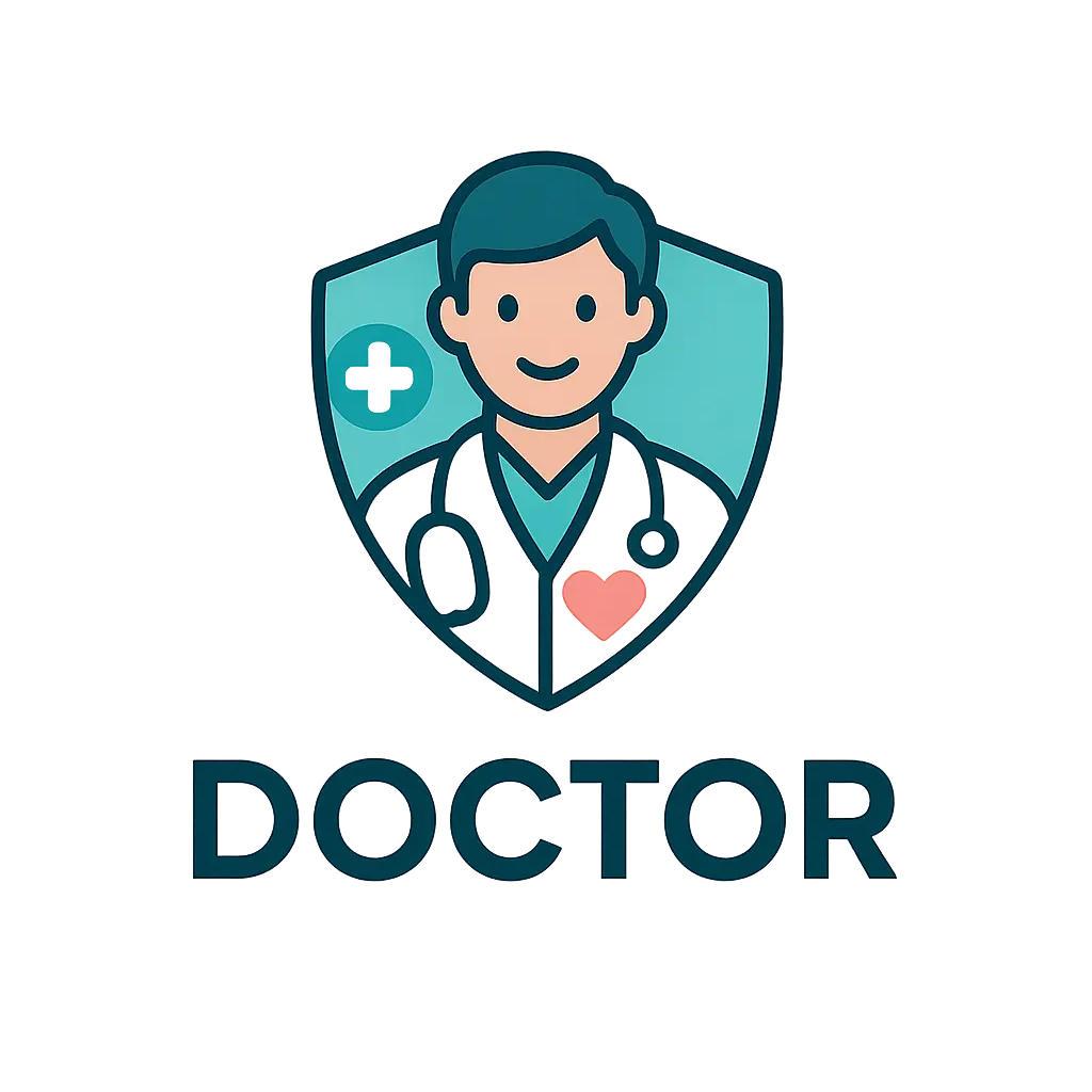 Doctor Logo template with modern and minimalist design