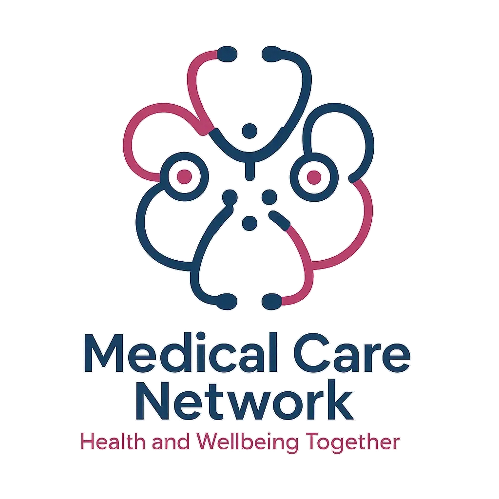 Doctor Logo template with circular stethoscope design.