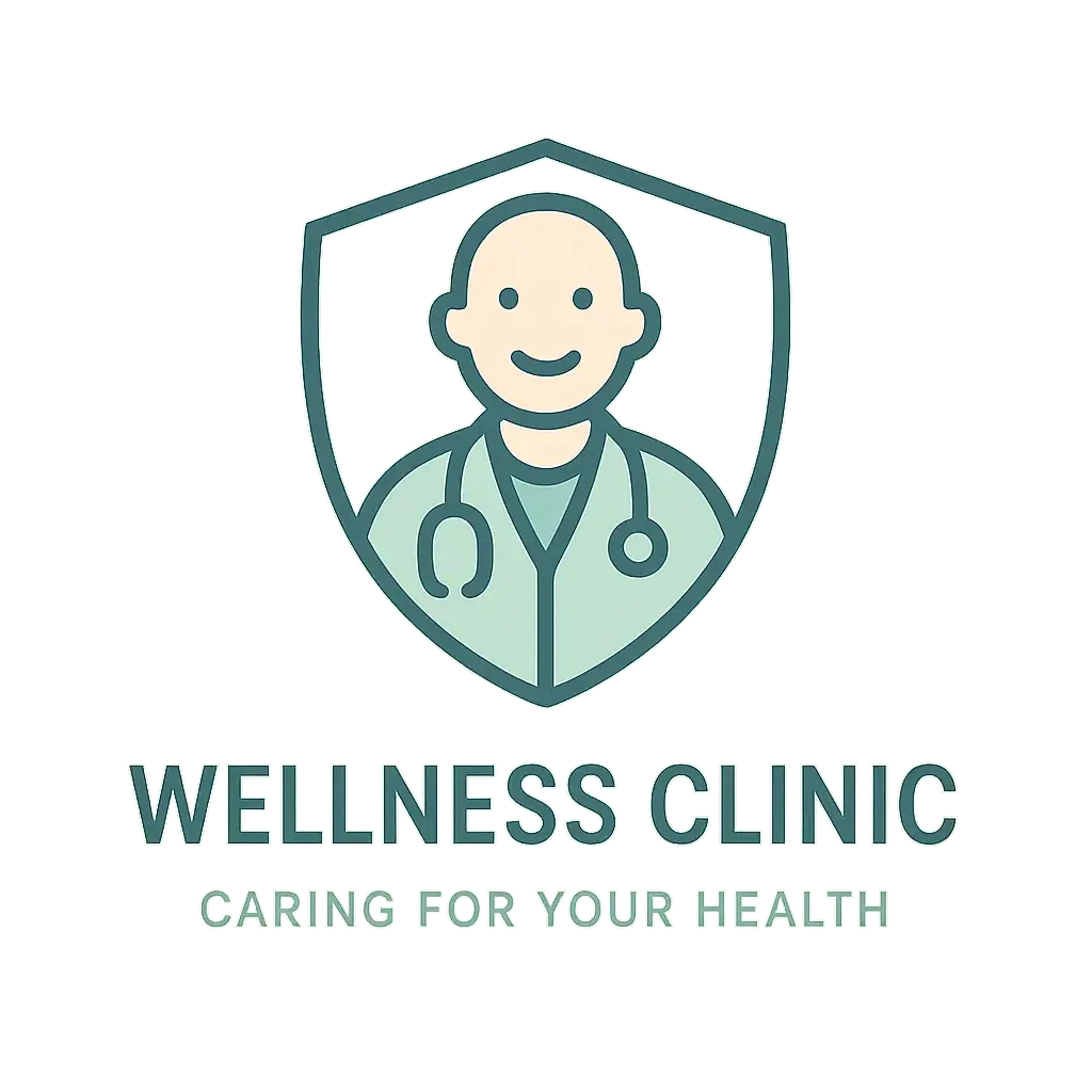 Doctor Logo template with shield and doctor figure