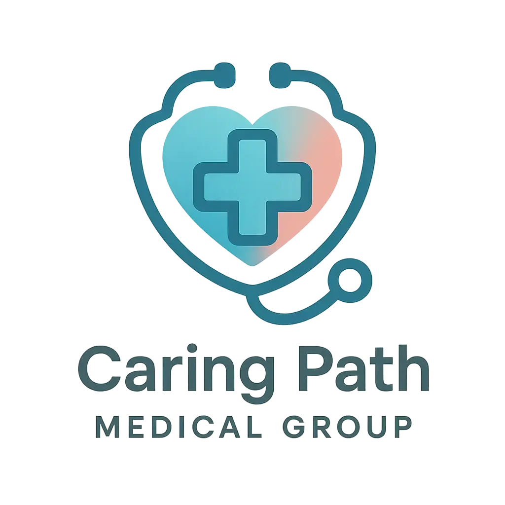 Doctor Logo template with cross, heart, and stethoscope