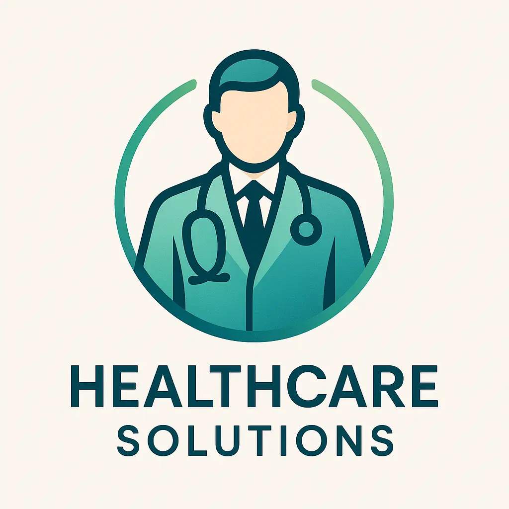 Doctor Logo template with healthcare professional and stethoscope