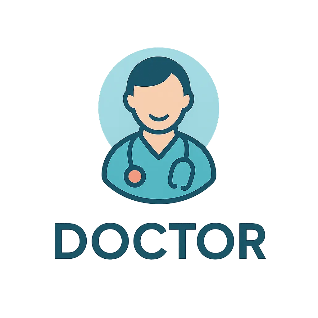 Doctor Logo template with clean, modern design and teal tones